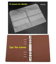 Load image into Gallery viewer, Scrapbooking Cutting Dies Organizer Stencil Stamps Collection Album Storage Book PU Leather Cover PVC Inner Sheets and Pockets
