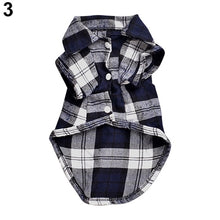 Load image into Gallery viewer, POP ITEM!  Cute Pet Dog Puppy Plaid Shirt Coat Clothes T-Shirt Top Apparel Size XS S M L C1HW
