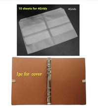 Load image into Gallery viewer, Scrapbooking Cutting Dies Organizer Stencil Stamps Collection Album Storage Book PU Leather Cover PVC Inner Sheets and Pockets
