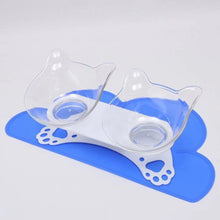 Load image into Gallery viewer, 15 Degree Basin Oblique Mouth Double Bowl Dog Bowl Pet Cat Dog Food Bowl Anti-vomiting Ortopedic Cat Bowl
