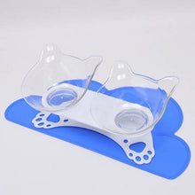 Load image into Gallery viewer, 15 Degree Basin Oblique Mouth Double Bowl Dog Bowl Pet Cat Dog Food Bowl Anti-vomiting Ortopedic Cat Bowl
