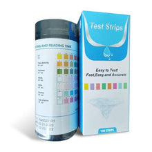 Load image into Gallery viewer, 100PCS Upgrade 16-in-1 Drinking Water Quality Test Strip Tap Water Quality Test Papers For Pool Water Aquarium Testing PH Level
